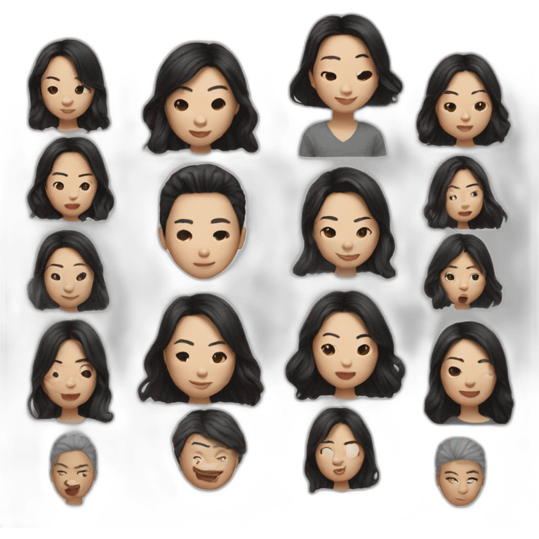 Greta Lee actor asian portrait emoji