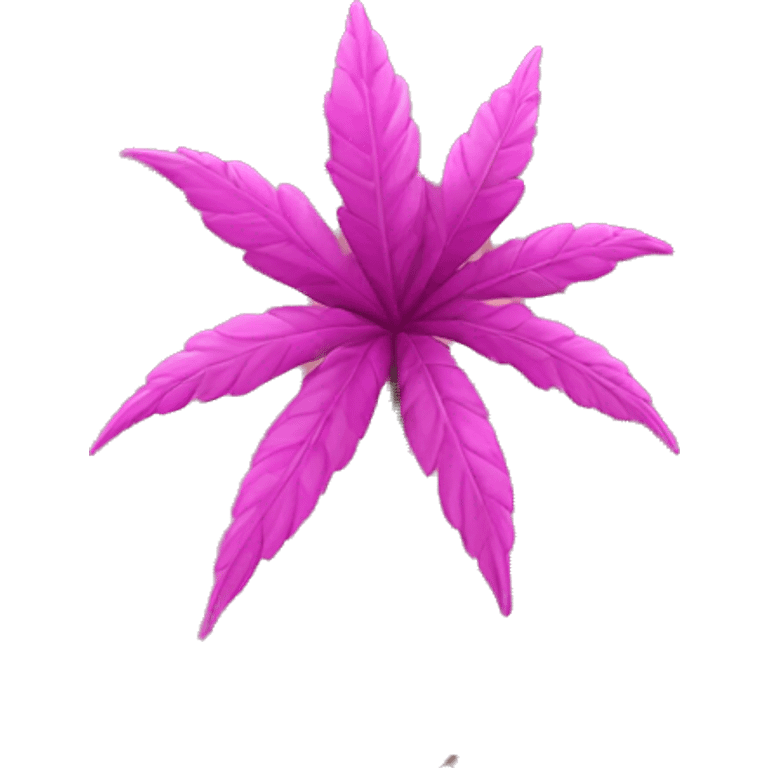 Pink weed emoji