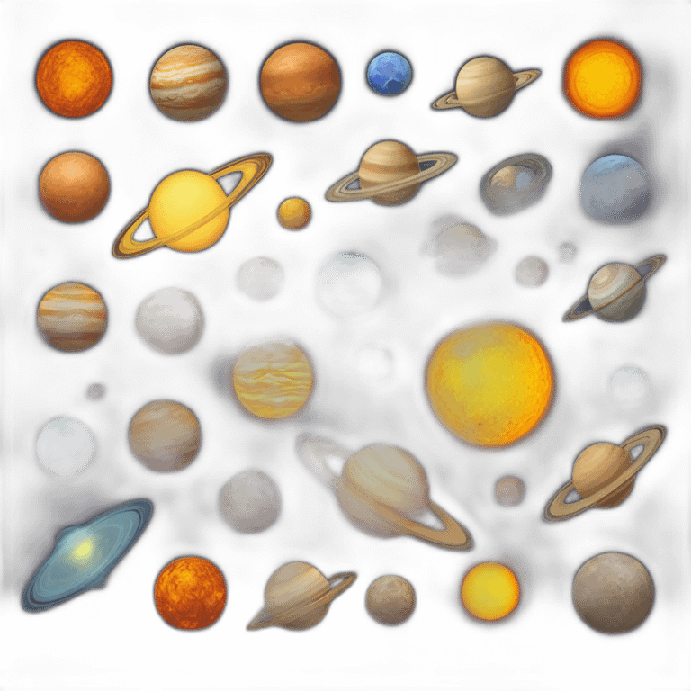 Solar system emoji