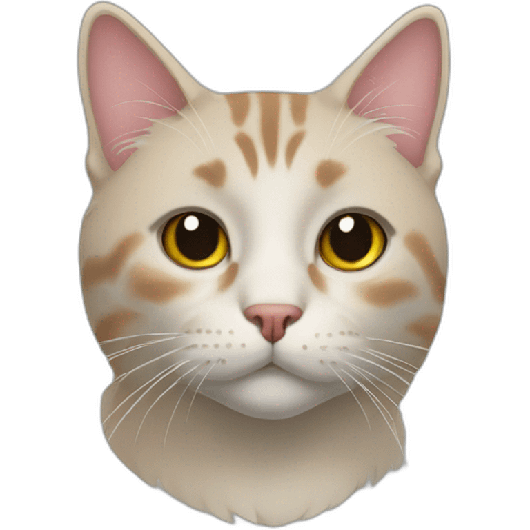 bobtail cat side angle headshot emoji