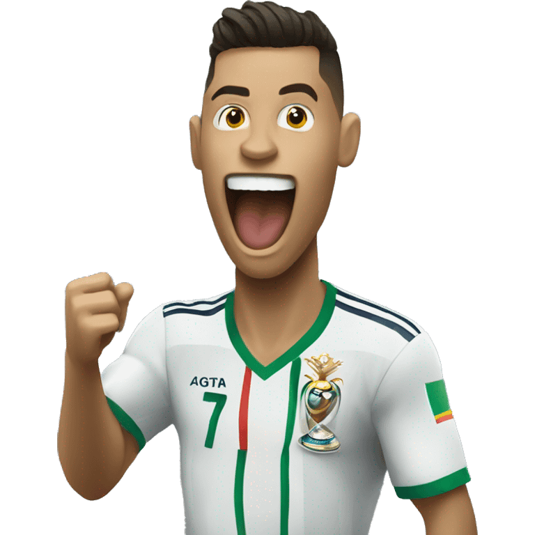 Ronaldo winning world cup emoji