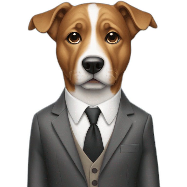 dog with suit  emoji