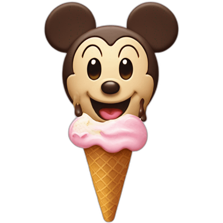 Mickey ice cream bar emoji