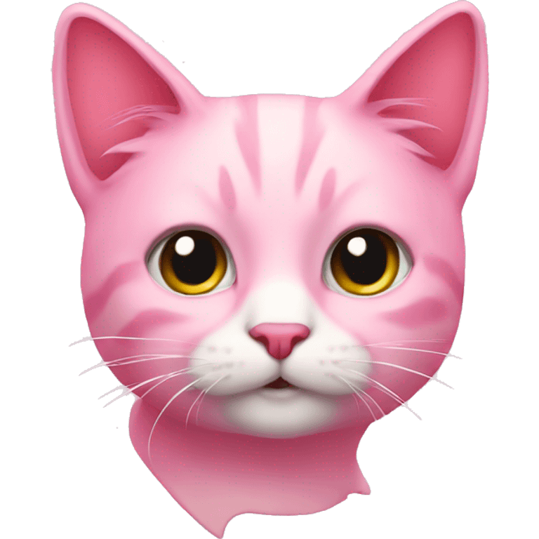 cat nice pink emoji