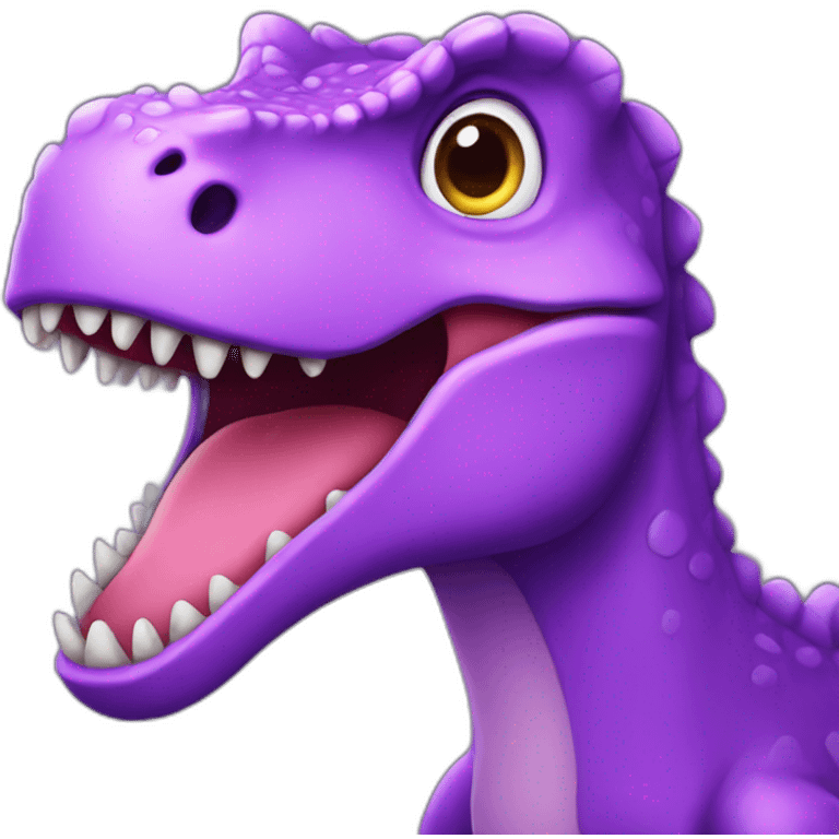 Dinosaur violet emoji