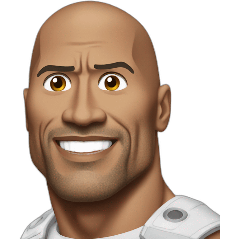 the rock dwayne johnson Iron Man emoji