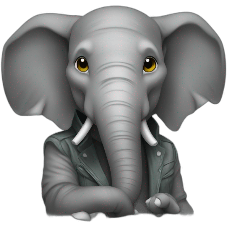 Dj elephant emoji