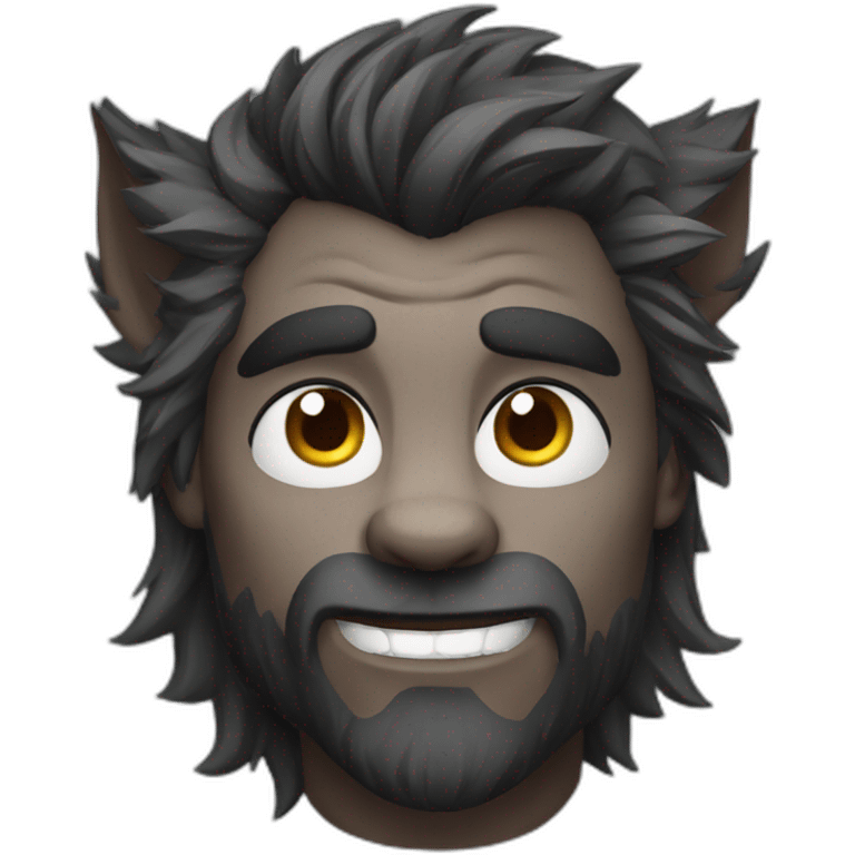 Handsome werewolf emoji