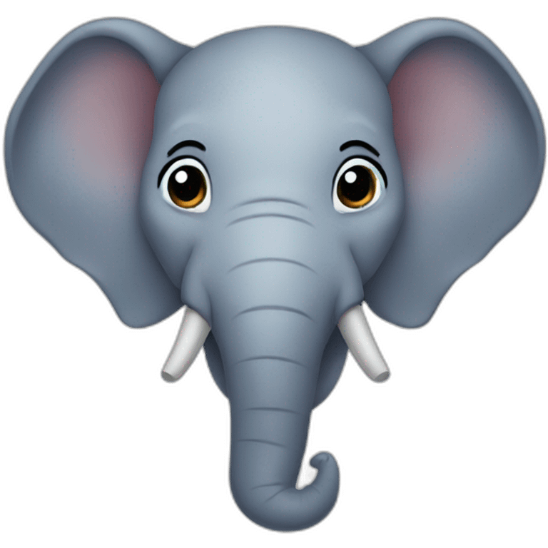 cute elephant face emoji