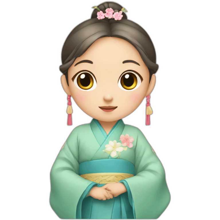 Little girl in Hanfu emoji