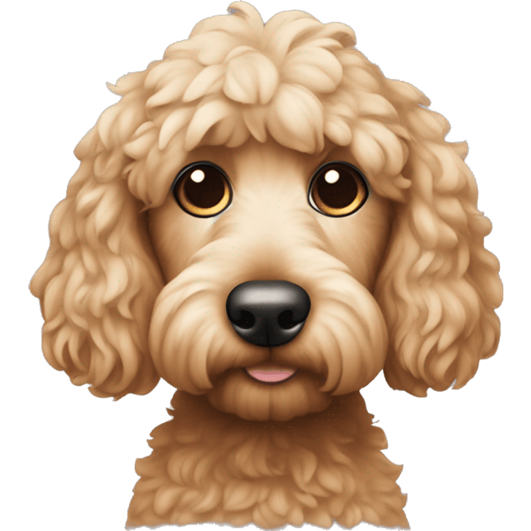 Cockapoo with no eyes emoji