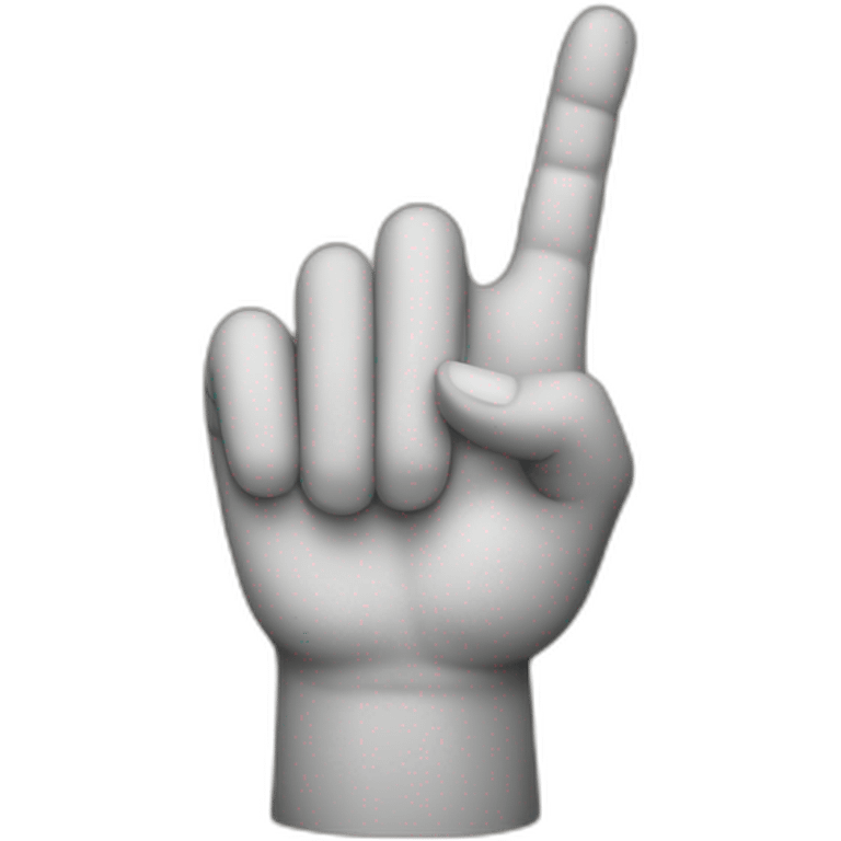 hand with the thumb raised, along with the index finger and the others lowered emoji