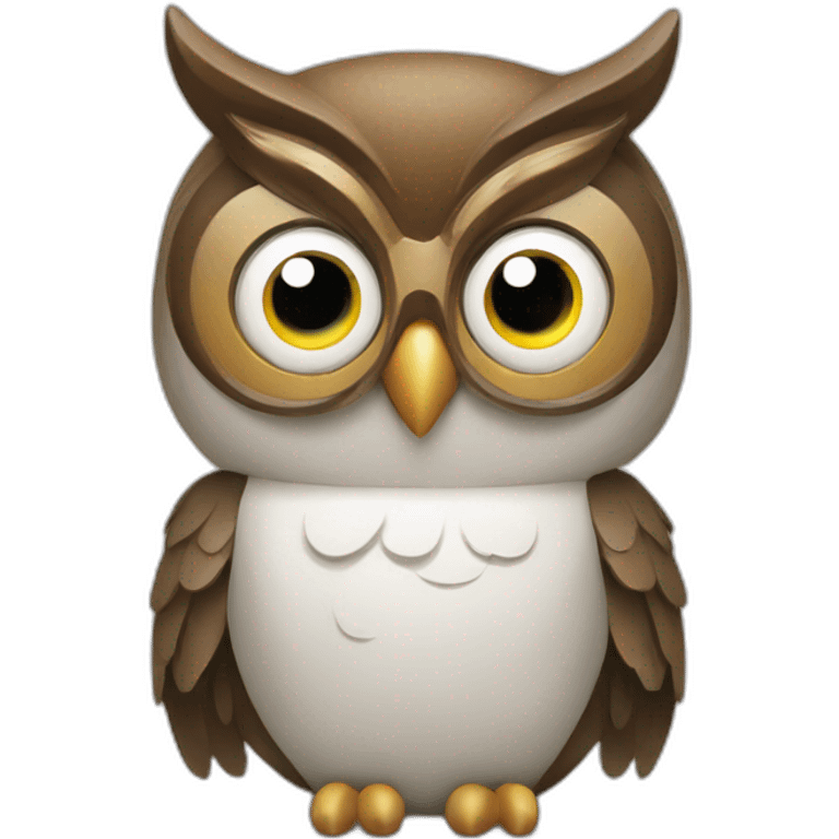 a tech savvy owl emoji