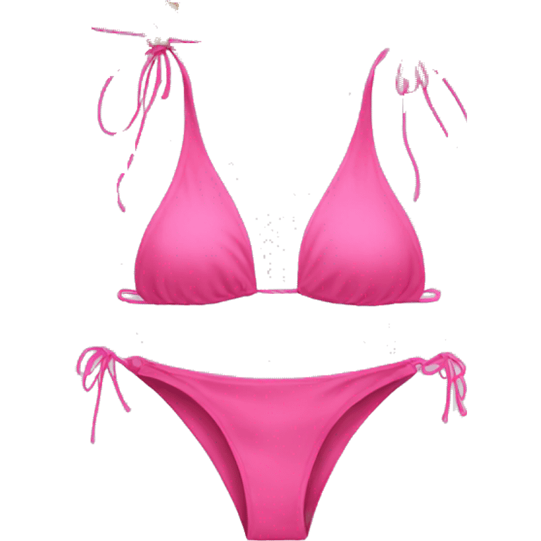 Pink string bikini emoji