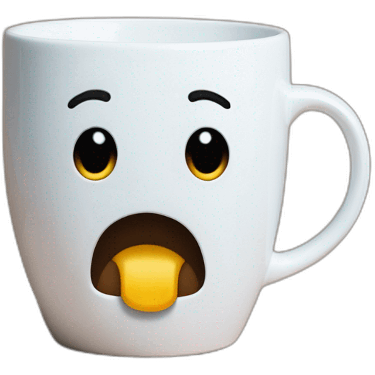 A White mug with the inscription "Yo no me he vacunado, pero me he tomado un pacharán!" emoji