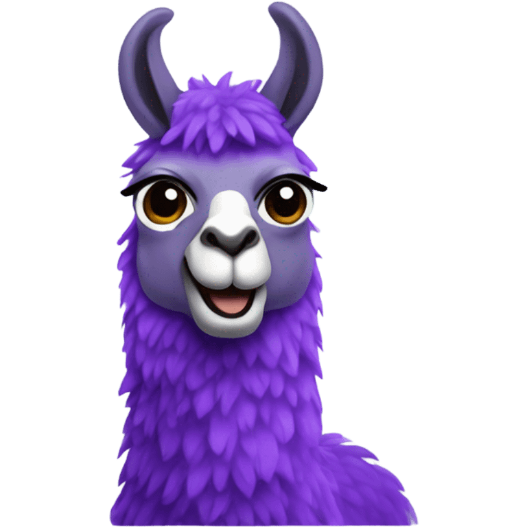 Purple llamas playing dnd emoji