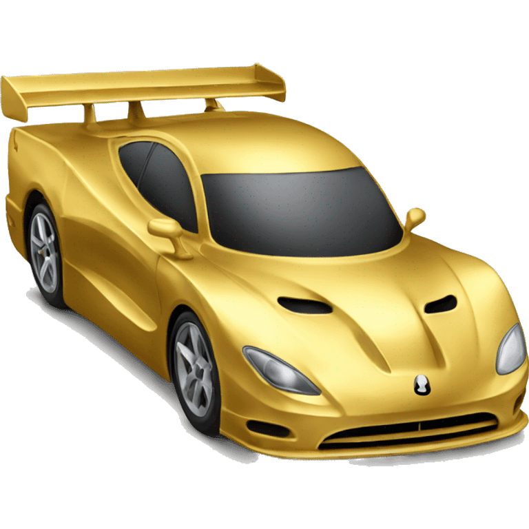 Golden race CAR emoji