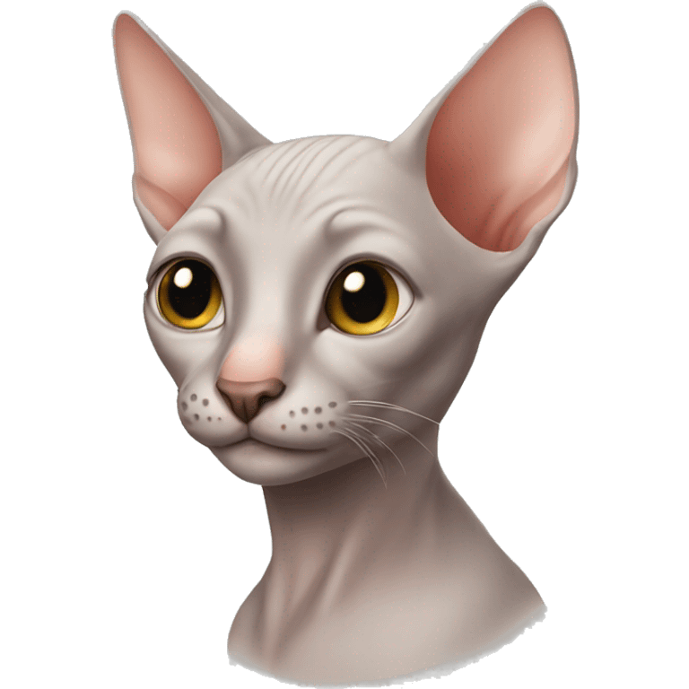 Hairless cat emoji