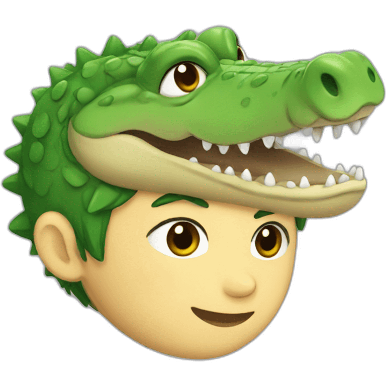 Anime crocodile like human emoji