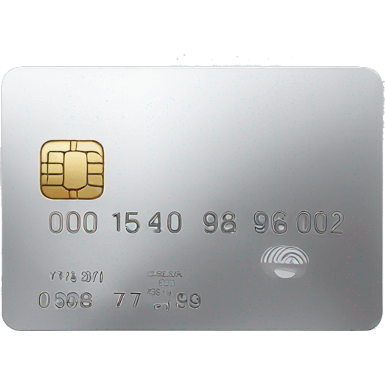 silver credit card emoji