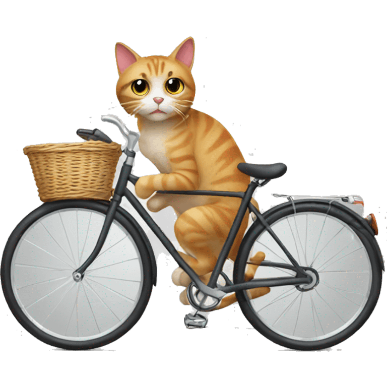 Cat with a bicycle  emoji