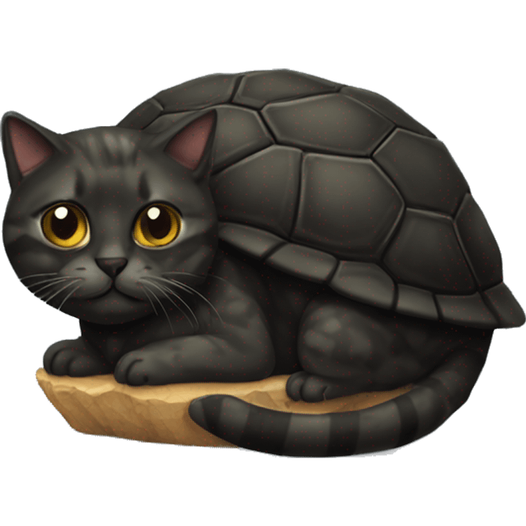 dark Turtle shell cat emoji