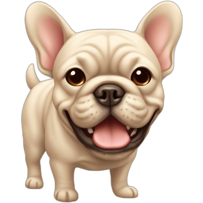 Bouledogue français beige emoji