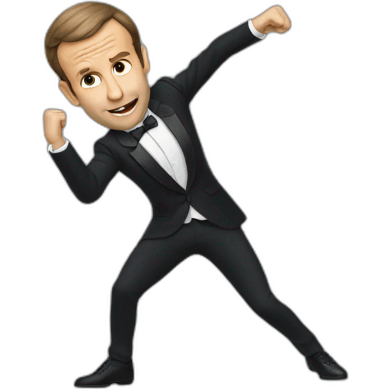 macron dabing emoji