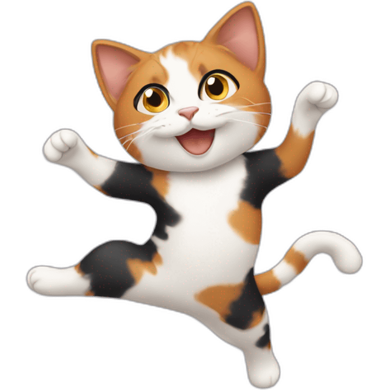 calico cat dancing emoji