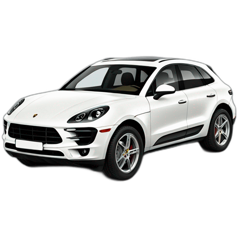 Chalk white Porsche Macan S emoji