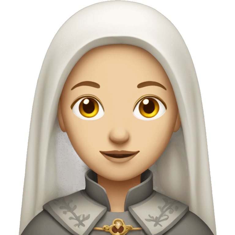 white medieval woman rich emoji