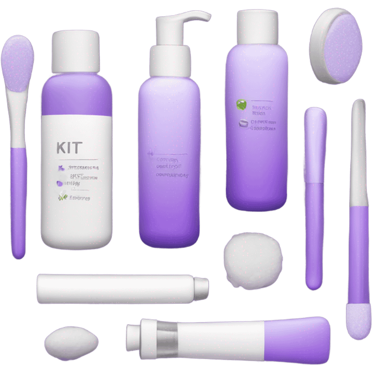 skin care Kit purple emoji