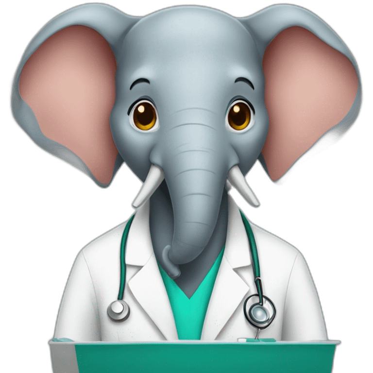 Elephant doctor emoji