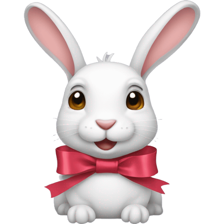 rabbit with ribbon emoji