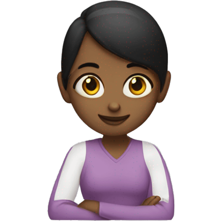 Girl with two macbooks  emoji