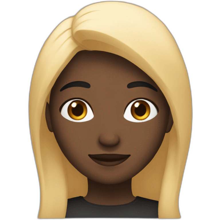 Arabe cheveux noir emoji