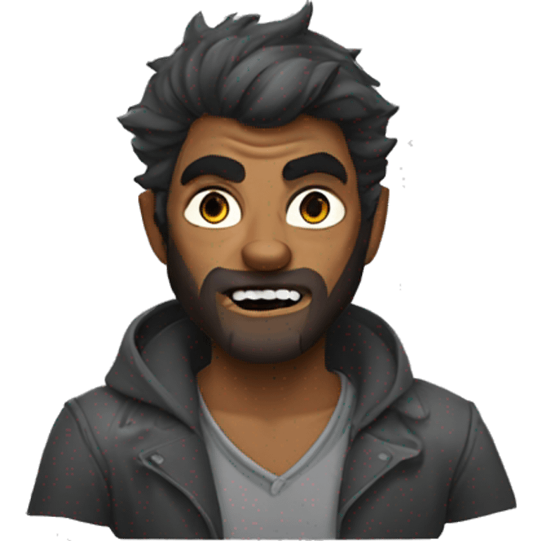 Male werewolf emoji