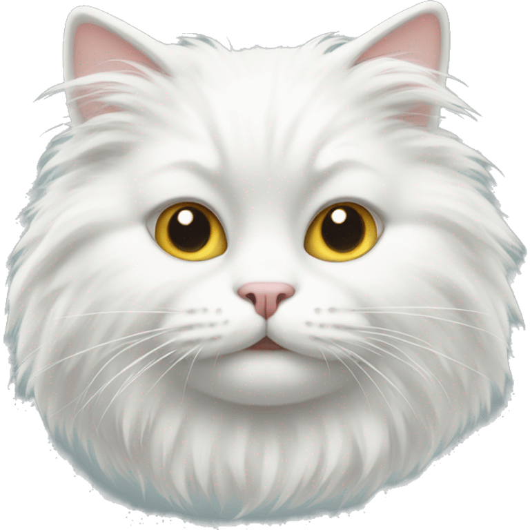 White fluffy cat emoji