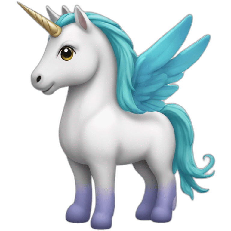 Licorne avec des aile emoji