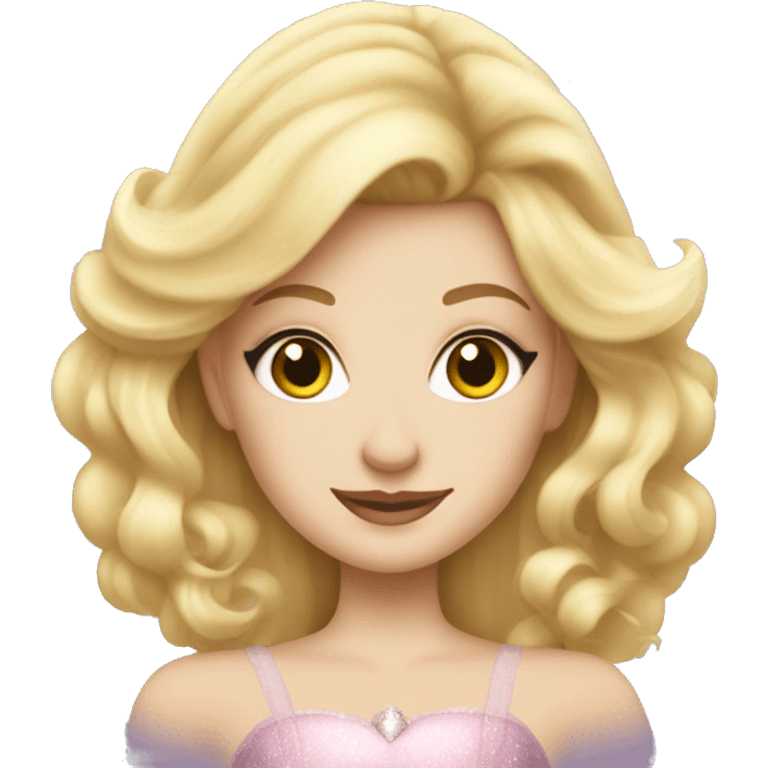 blonde girl as Glinda from wicked emoji