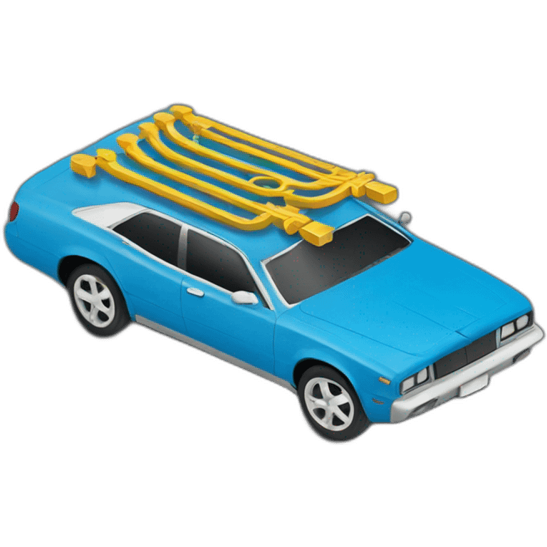 menorah on car roof emoji