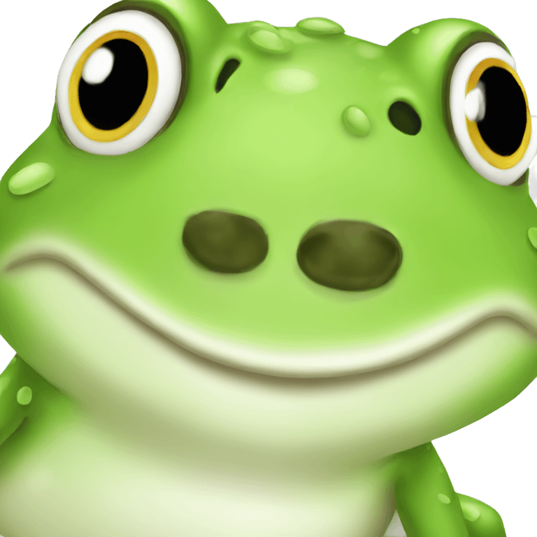 Cute frog emoji