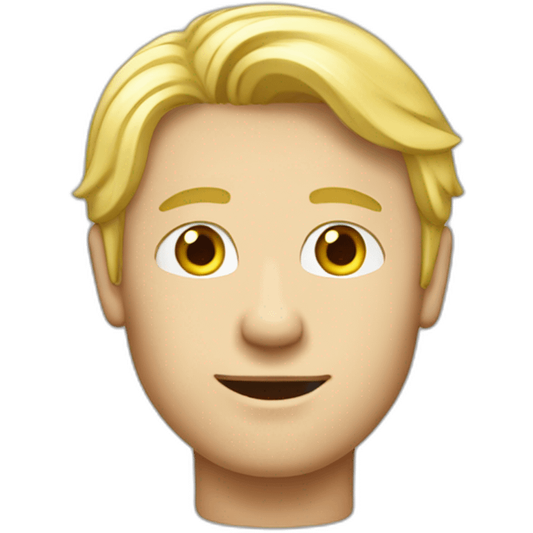 Blond guy redwith letters MAPFRE emoji