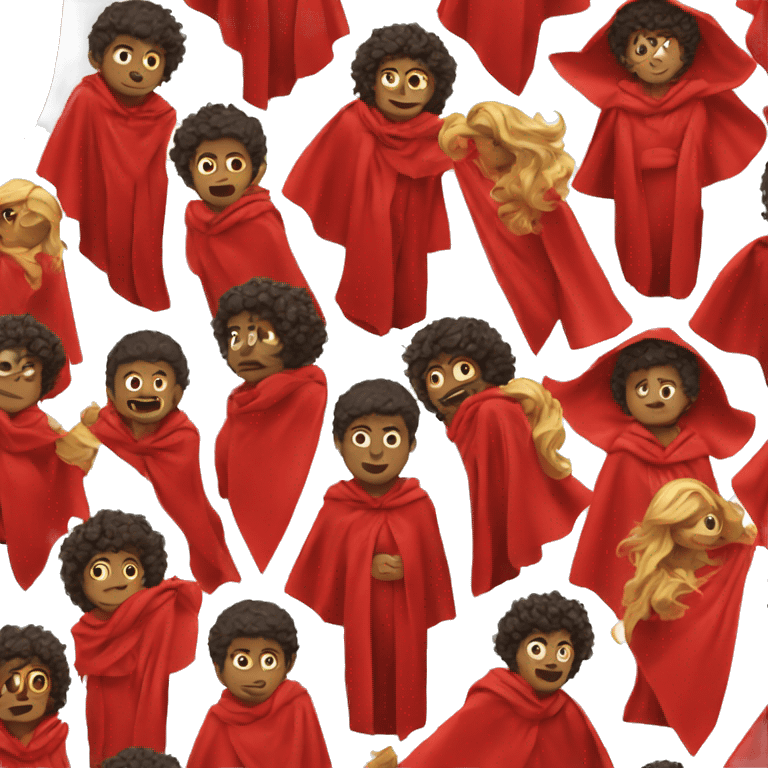 RED CAPE emoji