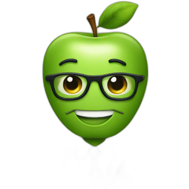 apple wearing suit and tie emoji