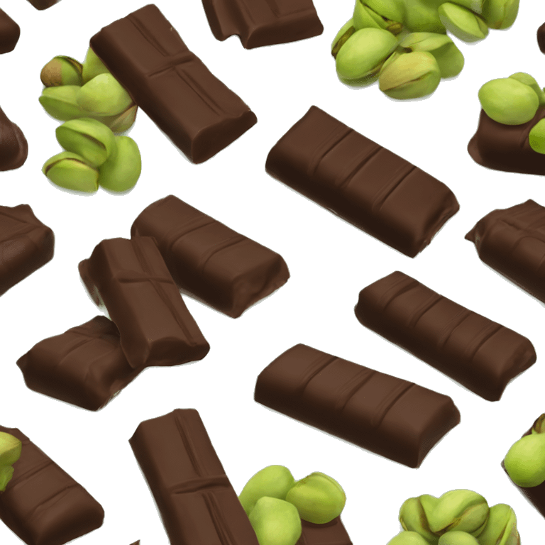 chocolate bar with pistachio inside emoji