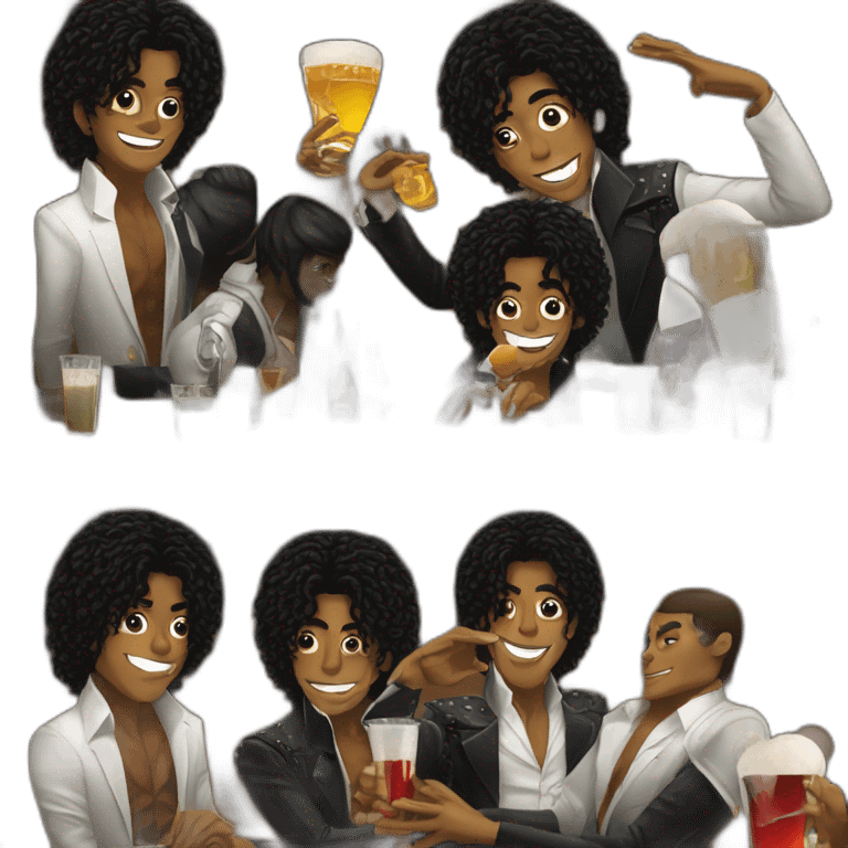 Michael Jackson au bar emoji