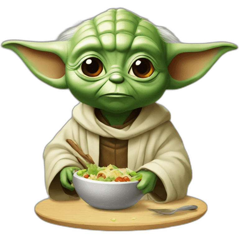 Yoda eating cecina emoji