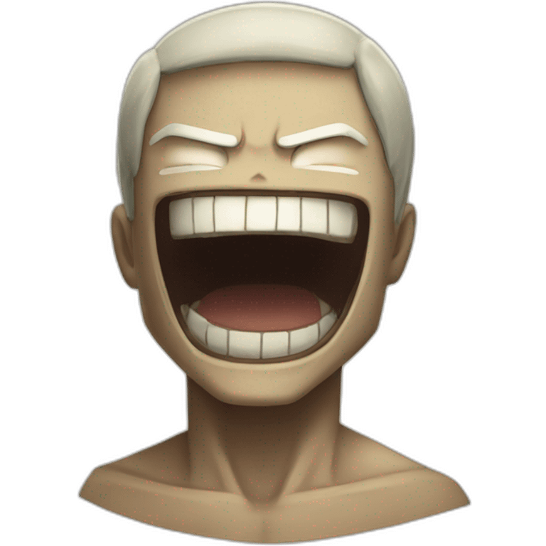 Attack on Titans smiling titan emoji