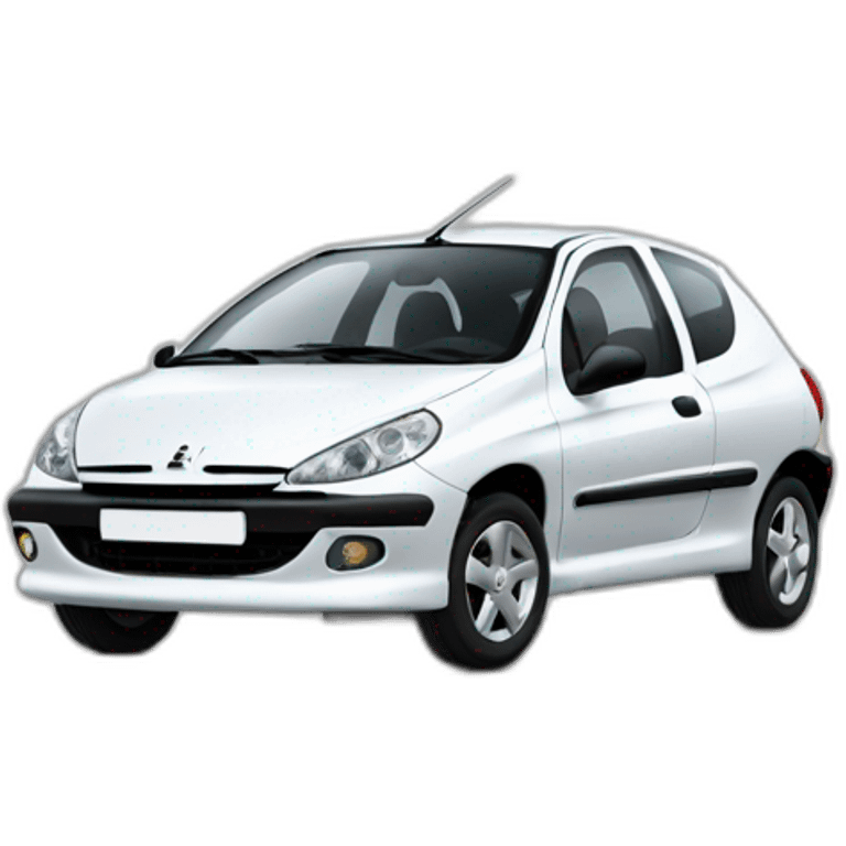 Car driving a Peugeot 206 emoji